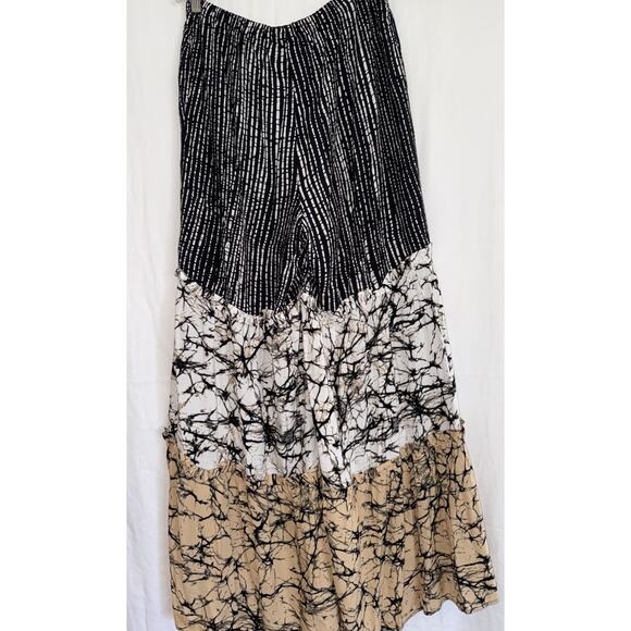 Coco Bianca Tiered Palazzo Pants Tropical Comfortable Bohemian Cottagecore Sz S - Picture 3 of 15